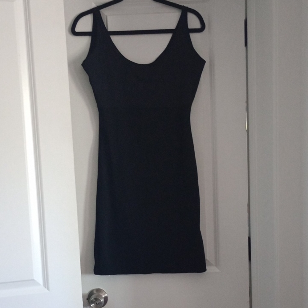 Spanx Elegant Black Sleeveless Slip Dress Size Large